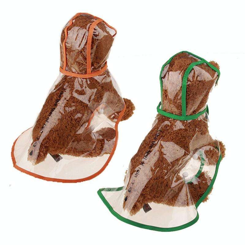 Waterproof Transparent Raincoat Clothing for Pet Dog, Size:M(Green)