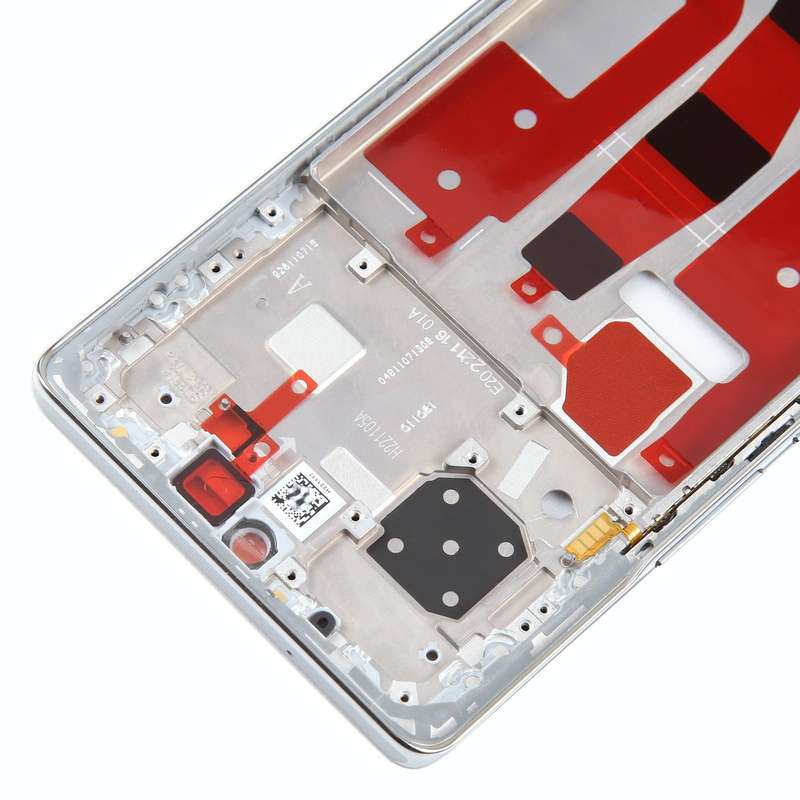 For Honor 80 Front Housing LCD Frame Bezel Plate(Silver)