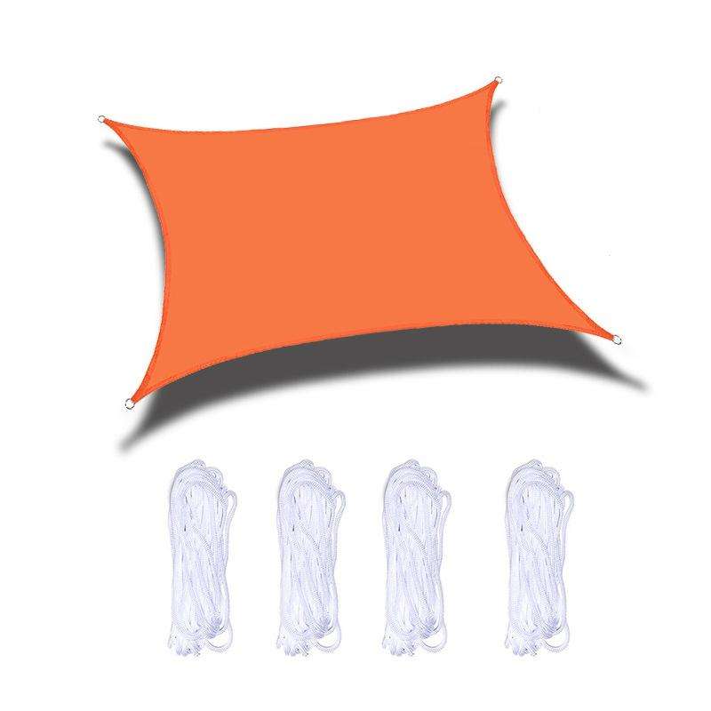 Outdoor Garden Swimming Pool Sun Awning Sunshade Sail Rain Waterproof Canopy, Size: 2m x 1.8m(Ora...