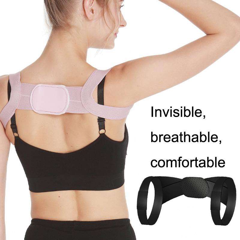 3 PCS Invisible Breathable Anti-hunchback Posture Correction Belt, Size: M(Black)