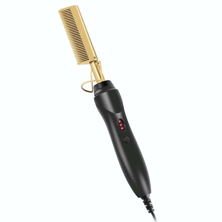 Multifunctional Comb Dry And Wet Dual-Use Curly Hair Straightening Stick Electric Perm Comb US Pl...