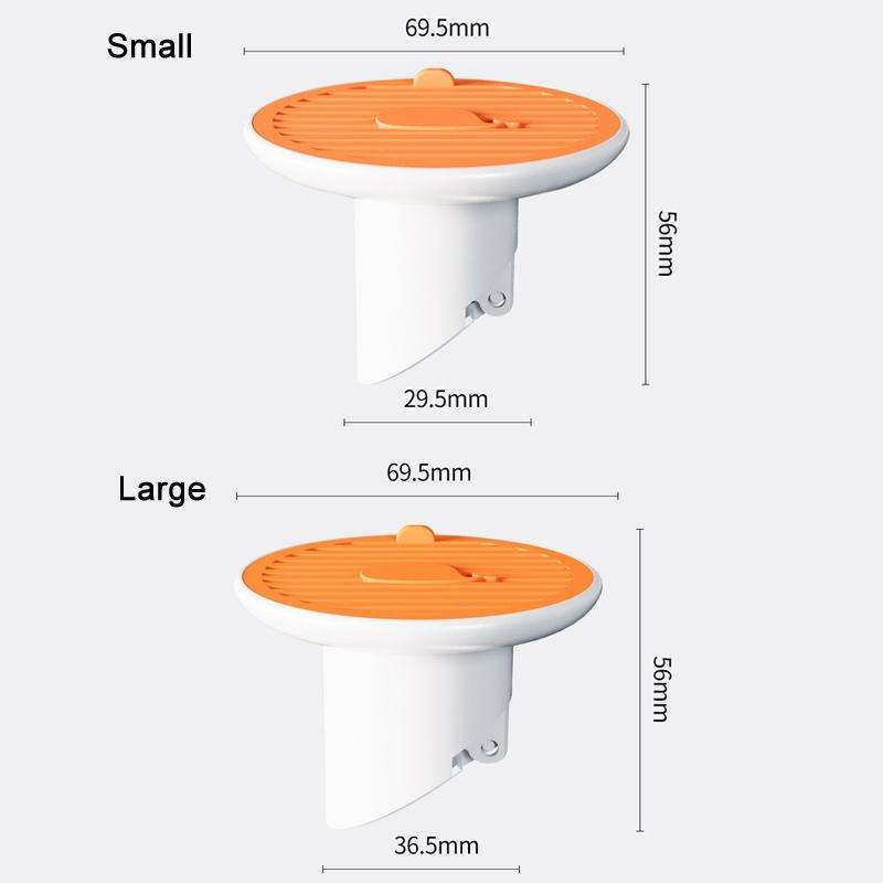 Sewer Deodorant Magnetic Suction Floor Drain Cover, Size: 3cm (Orange)