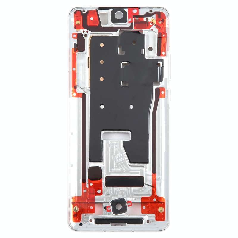 For Huawei P50 Pro Front Housing LCD Frame Bezel Plate(Silver)