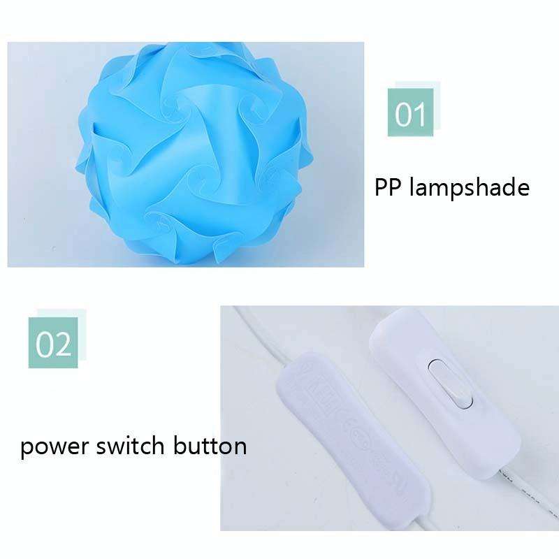 Creative Bedroom Bedside Night Light USB Round Romantic Room Decoration Lamp with Wood Base, Styl...