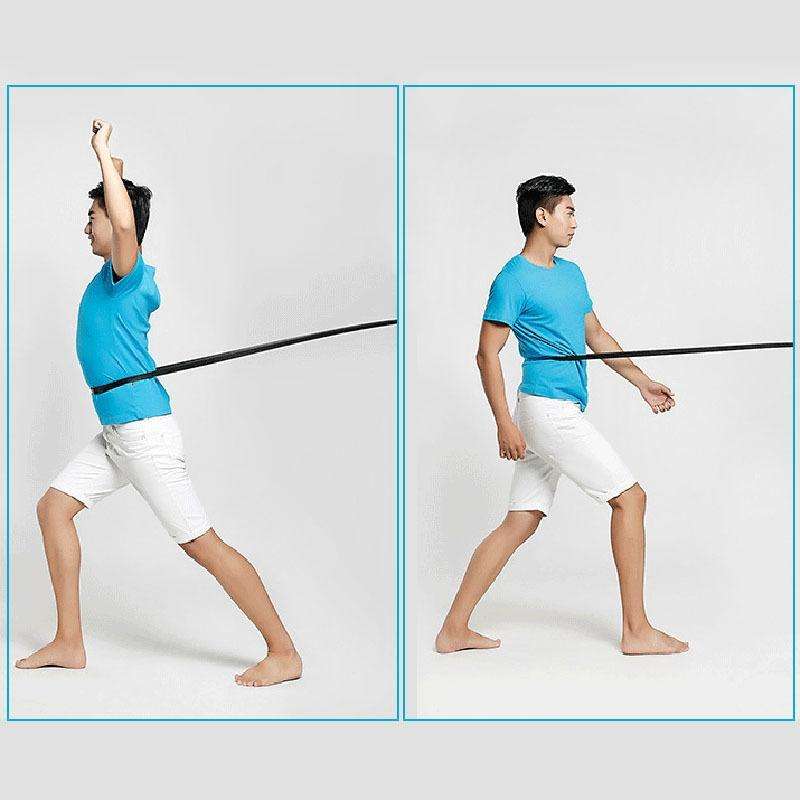 Elastic Natural Latex Resistance Band Yoga Fitness Equipment, Circumference: 2.08m, Random Color ...