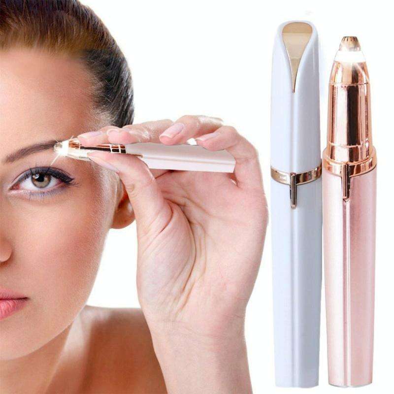 Multifunction Lipstick Eyebrow Trimmer Face Brows Hair Remover Electric Shaver Painless Eye Brow ...
