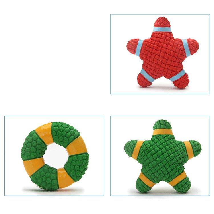 Dog Vocal Toy Latex Molar Bite Resistant Dog Bite Toy, Specification: Starfish (Red)