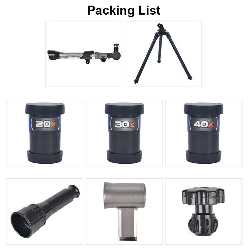 20-40 X Objective Lens Science and Education Telescope Toys(C2130)