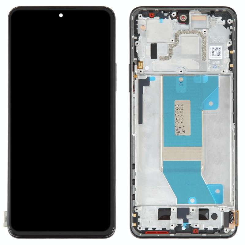 AMOLED Original LCD Screen For Xiaomi Redmi K50 / K50 Pro Digitizer Full Assembly with Frame (Black)