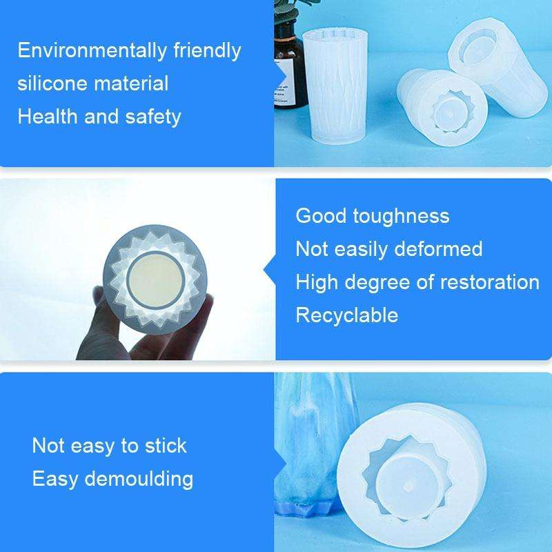 D720 Drop Plastic Mold Vase Silicone Mold(01)
