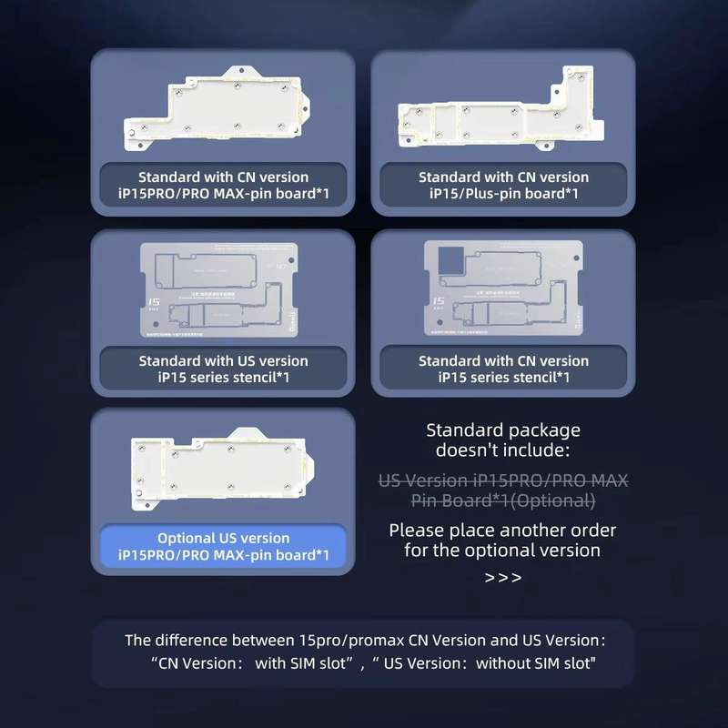 QianLi iSocket Series 8 in 1 Motherboard Layered Test Stand For iPhone 15 Series