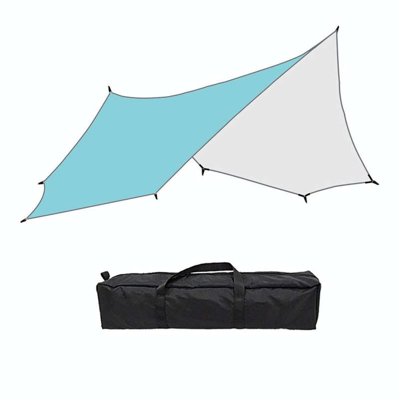 Outdoor Octagonal Curtain Tent Rain and Sun Protection Camping Sunshade Pergola, Color: Blue
