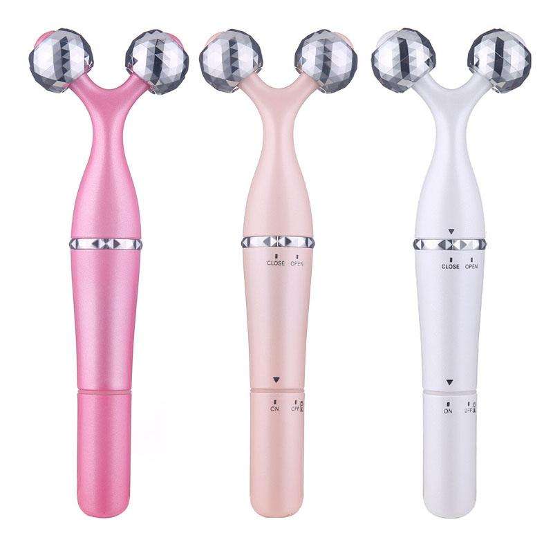3 In 1 Portable Electric Eye Massager Double Chin Face Lift Body Neck Massage Roller 3D Facial Ma...