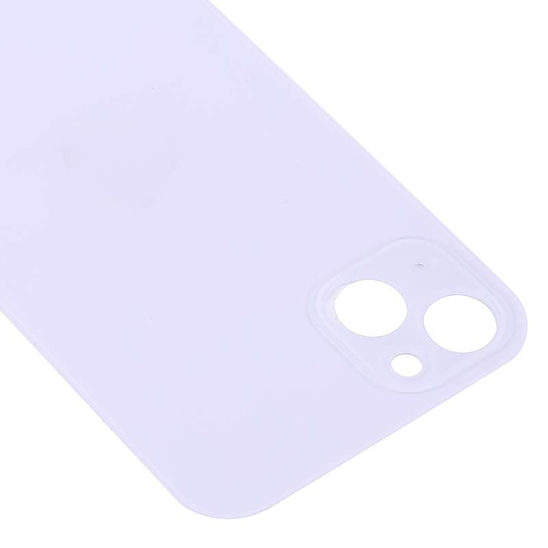 Easy Replacement Big Camera Hole Glass Back Battery Cover for iPhone 14(Purple)