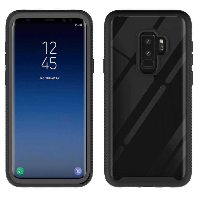 For Galaxy S9 Plus Shockproof Starry Sky PC + TPU Protective Case(Black)