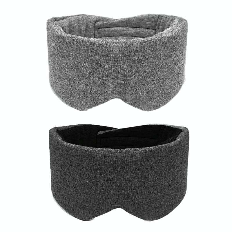 Oversized Cotton Breathable Blackout Sleep Eye Mask(Black)