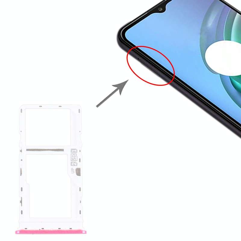 SIM Card Tray + SIM Card Tray / Micro SD Card Tray for Motorola Moto G10 XT2127-2 (Red)