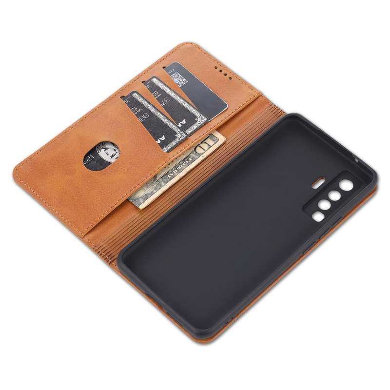 For vivo X50 / X50 Pro AZNS Magnetic Calf Texture Horizontal Flip Leather Case with Card Slots & ...