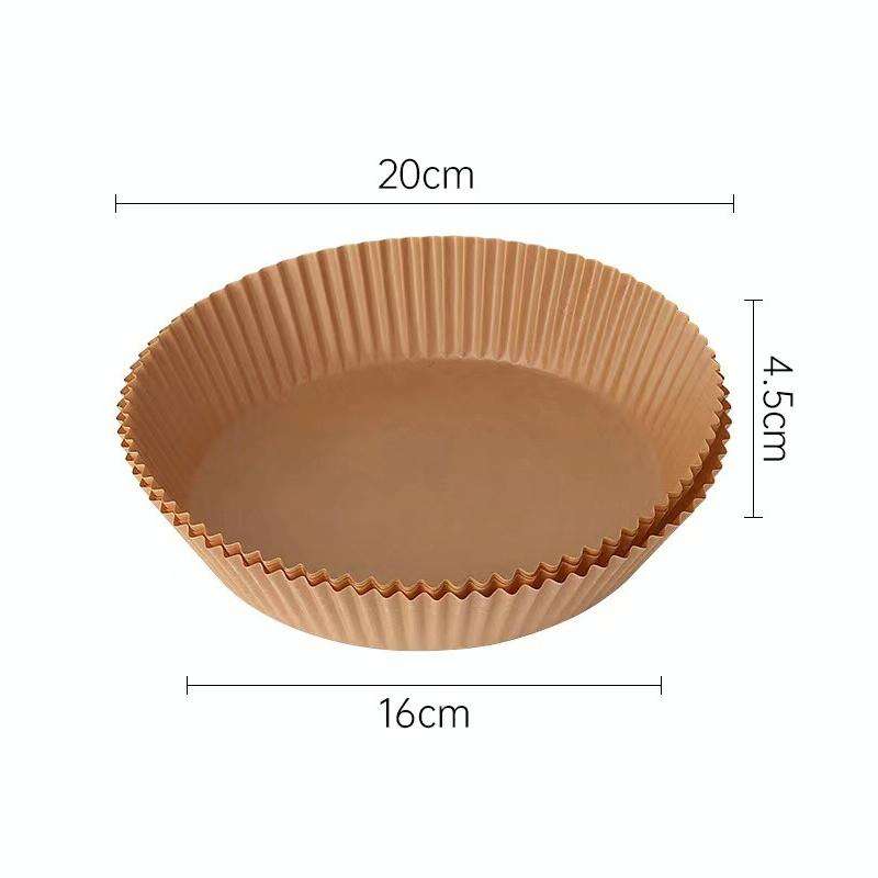 Home Air Fryer Baking Oil Absorbing Paper, Specification: Normal Color Boxed 50 PCS