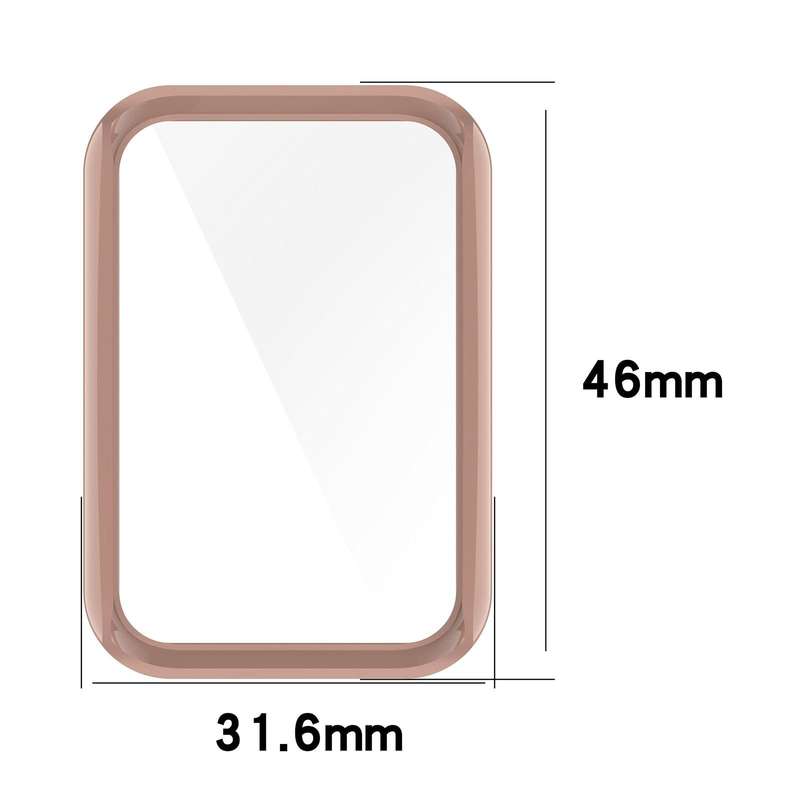 For OPPO Band 2 Tempered Glass Film PC Watch Case(Pine Green)
