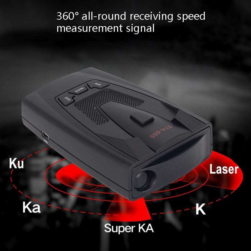 STR555 Electronic Dog Multi-language Voice Full-frequency Mobile Speed Early Warning Device