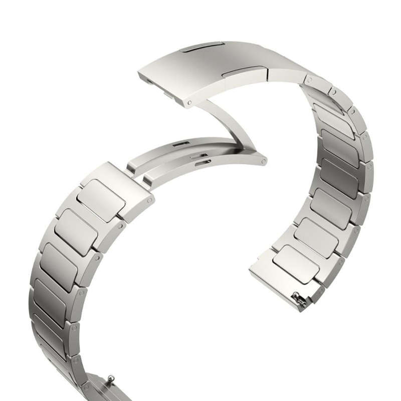 For Garmin Vivoactive 4 22mm I-Shaped Titanium Alloy Watch Band(Grey)