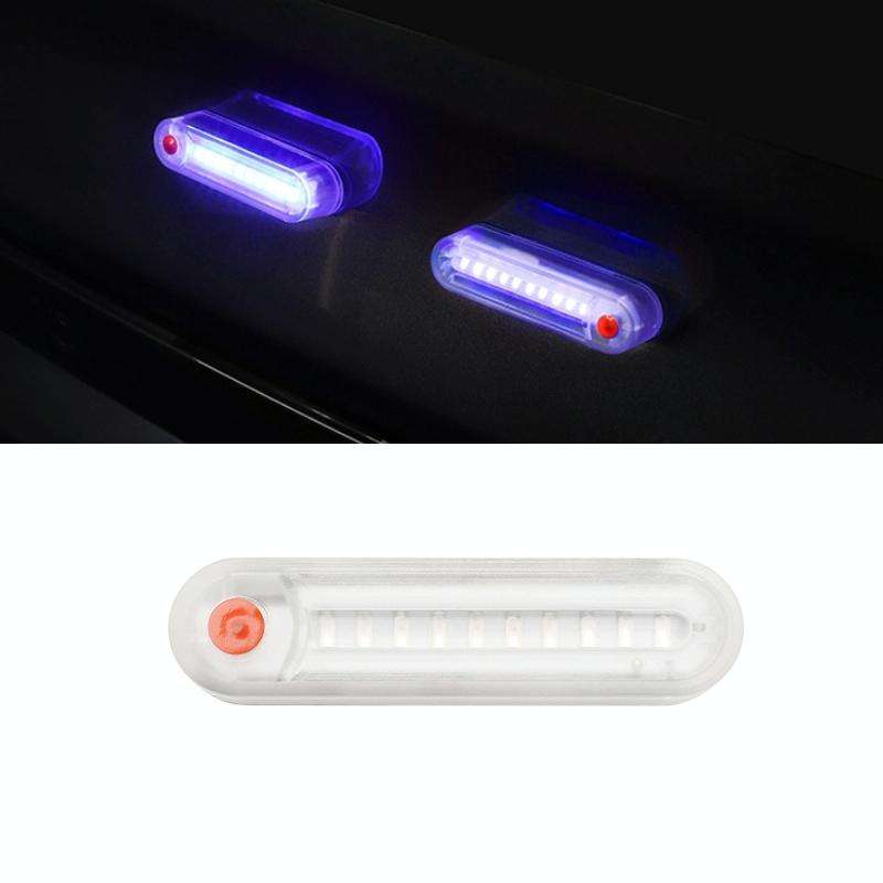 Motorcycle Electric Car Anti-Rear Collision Solar Strobe Warning Light, Specification: Blue Light