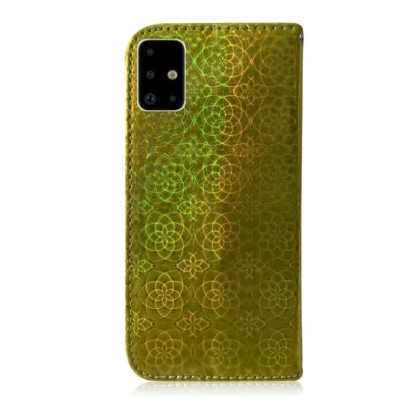 For Galaxy A71 Solid Hyun Color Magnetic Attraction Horizontal Flip Leather Case with Lanyard, Su...