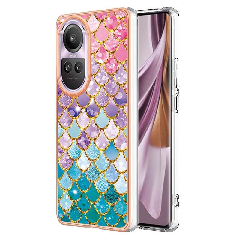 For OPPO Reno10 Pro 5G Global Electroplating IMD TPU Phone Case(Colorful Scales)