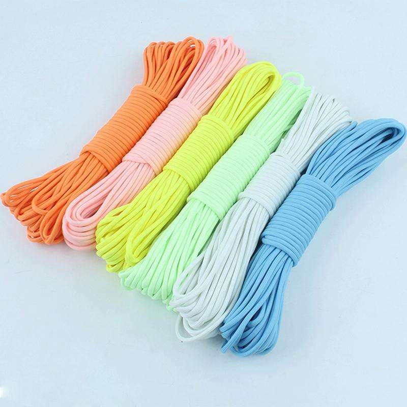 20m 9-Core Nylon+Polyester Full-light Outdoor Camping Tent Rescue Bundled Fluorescent Climbing Ro...