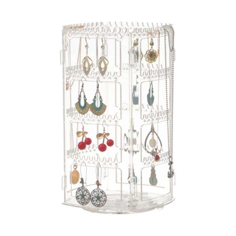 Multi-layer Rotating Earrings Storage Display Rack(Tube Type)