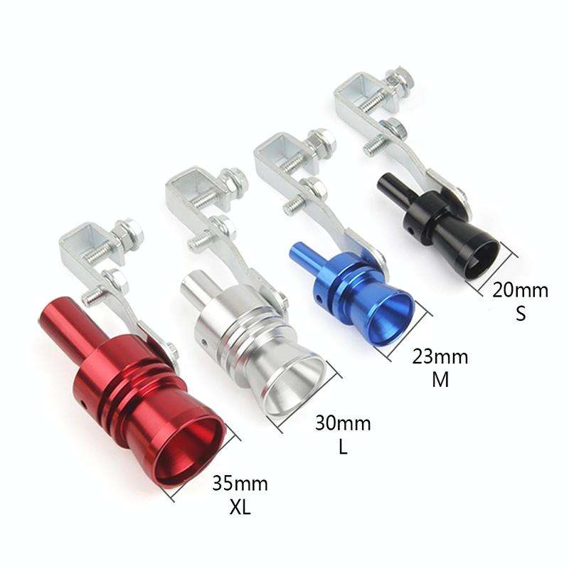 Universal Aluminum Turbo Sound Exhaust Muffler Pipe Whistle Car / Motorcycle Simulator Whistler, ...