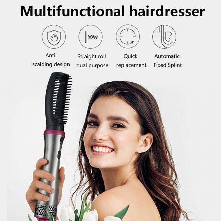 Five-in-one Multifunctional Head-changing Hairbrush Comb Straight Dual-purpose Electric Straight ...