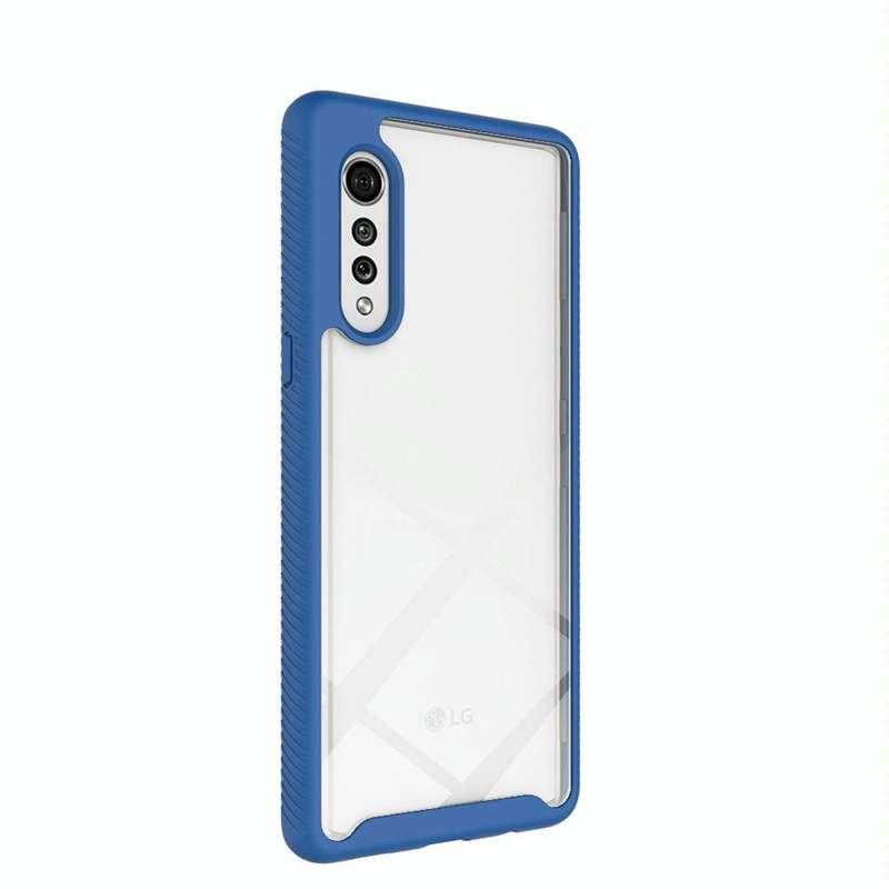 For LG Velvet Starry Sky Solid Color Series Shockproof PC + TPU Protective Case(Royal Blue)