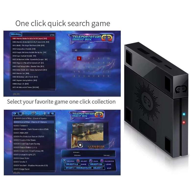 X6 Game Box 4K Video Games Console Magic Box with 2.4GHz Controller, Capacity:64GB(US Plug)