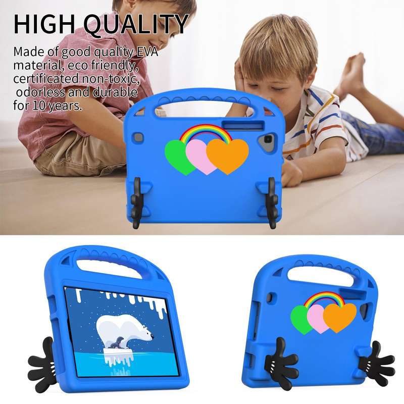 For Lenovo Tab M8 Love Small Palm Holder EVA Tablet Case(Blue)
