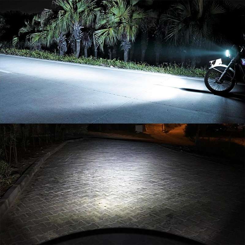 H4 DC12V / 7.4W Motorcycle LED Headlight with 24LEDs SMD-3030 Lamp Beads (White Light)