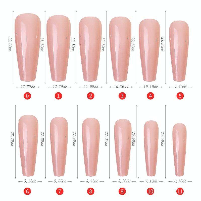 240 PCS Color Jelly Nail Patch Finished Nail Art