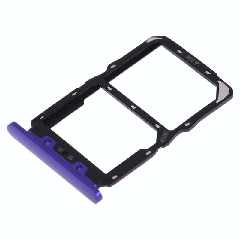 SIM Card Tray + NM Card Tray for Huawei Nova 5(Purple)