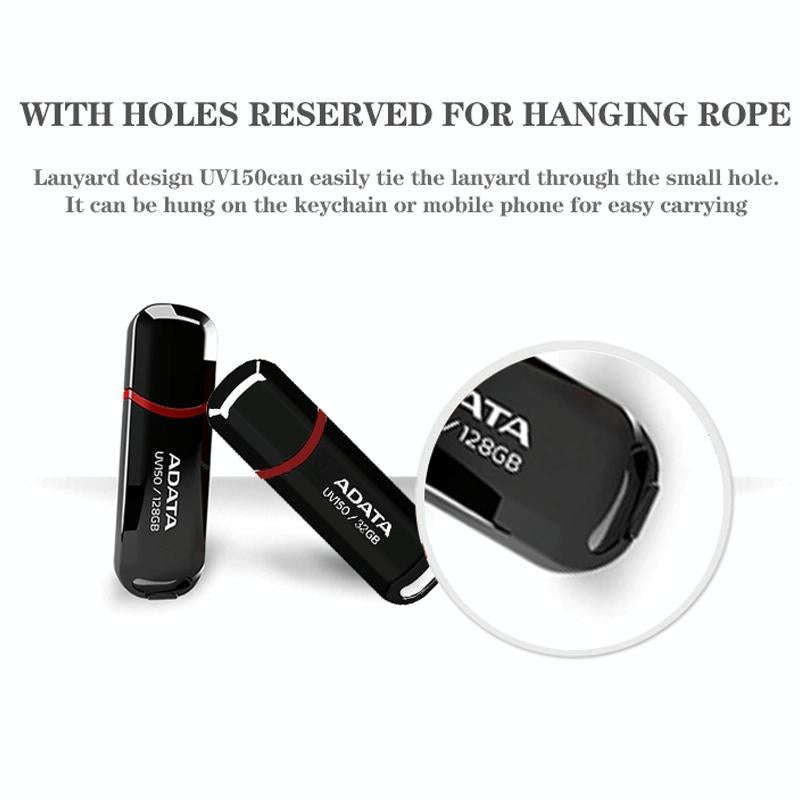 ADATA UV150 High Speed USB3.1 Business USB Flash Drive, Capacity: 128GB(Black)