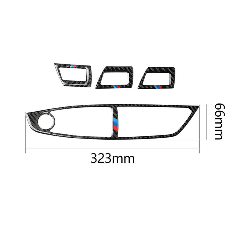Three Color Carbon Fiber Car Right Driving Lifting Panel Decorative Sticker for BMW 5 Series F10 ...