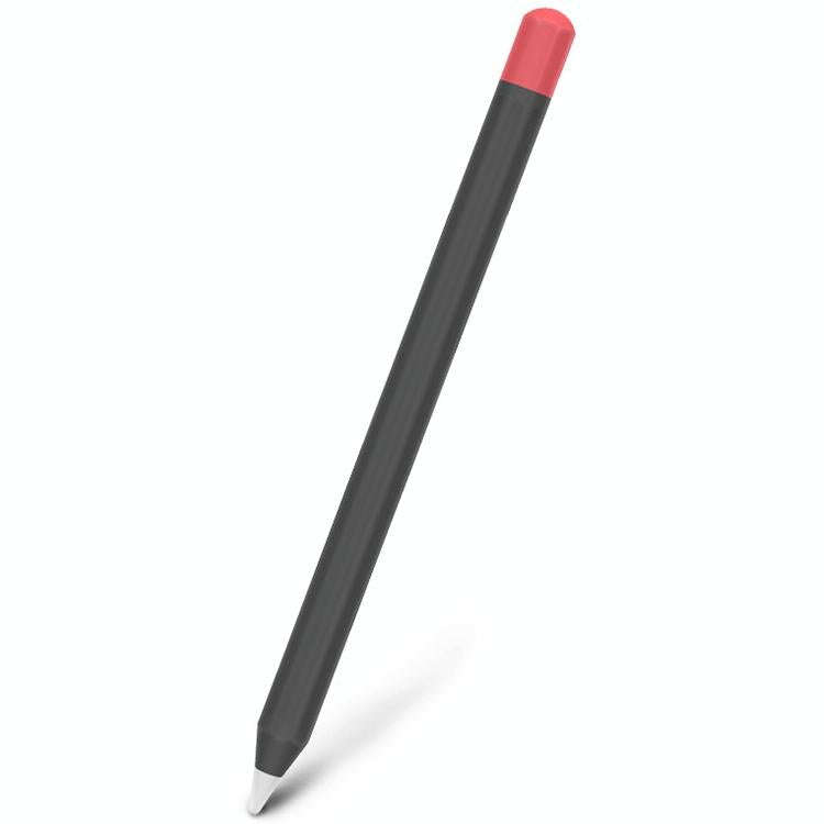 For Apple Pencil 2 Stylus Touch Pen Split Contrast Color Silicone Protective Case(Classic Red and...