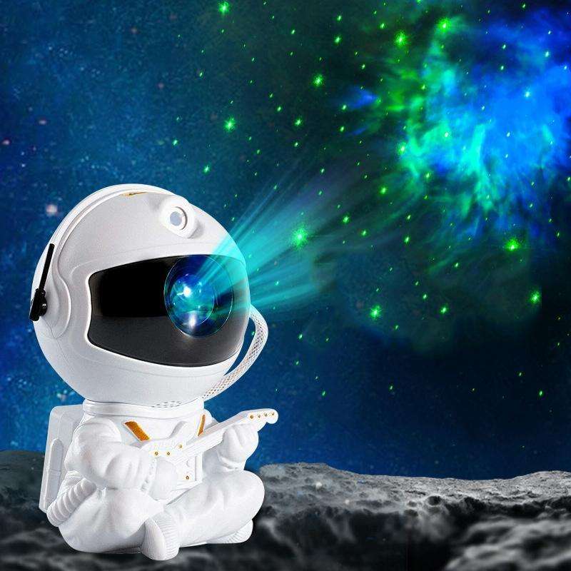 USB Astronaut Shape Colorful LED Laser Star Projection Light(Guitar)
