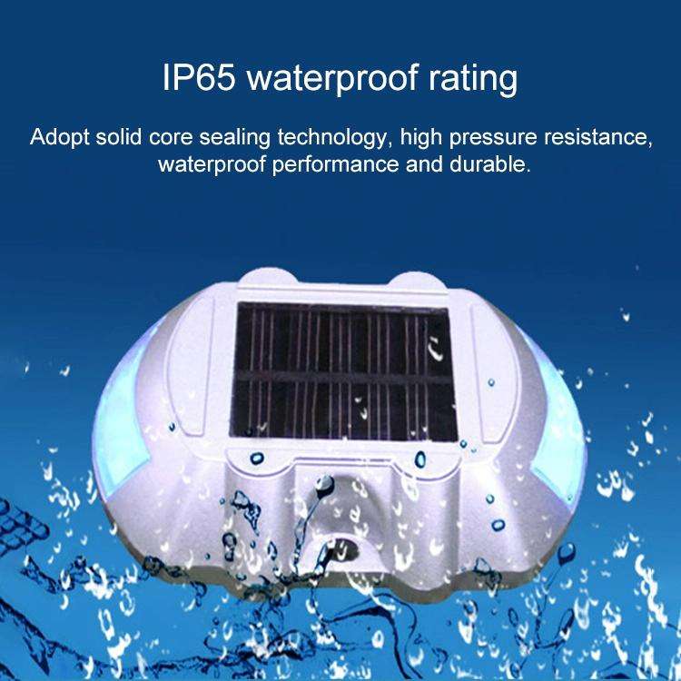 Solar Horseshoe Road Stud Light Car Guidance Light Road Deceleration Light, Constantly Bright Ver...