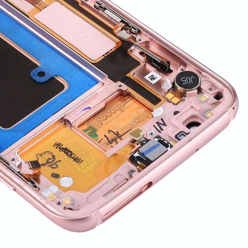 Original LCD Screen and Digitizer Full Assembly with Frame & Charging Port Board & Volume Button ...
