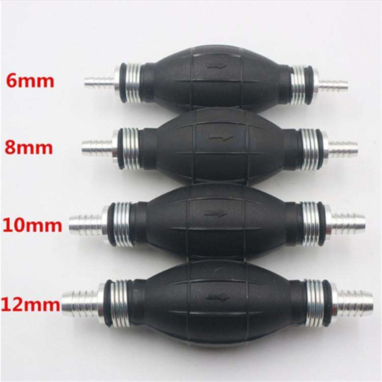 Universal Car Boat Motor Motorcycle Gasoline Pump Spherical Rubber Manual Fuel Pump, Size:12mm(Bl...