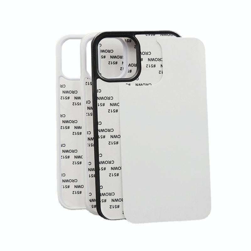 For iPhone 14 10 PCS 2D Blank Sublimation Phone Case(Black)