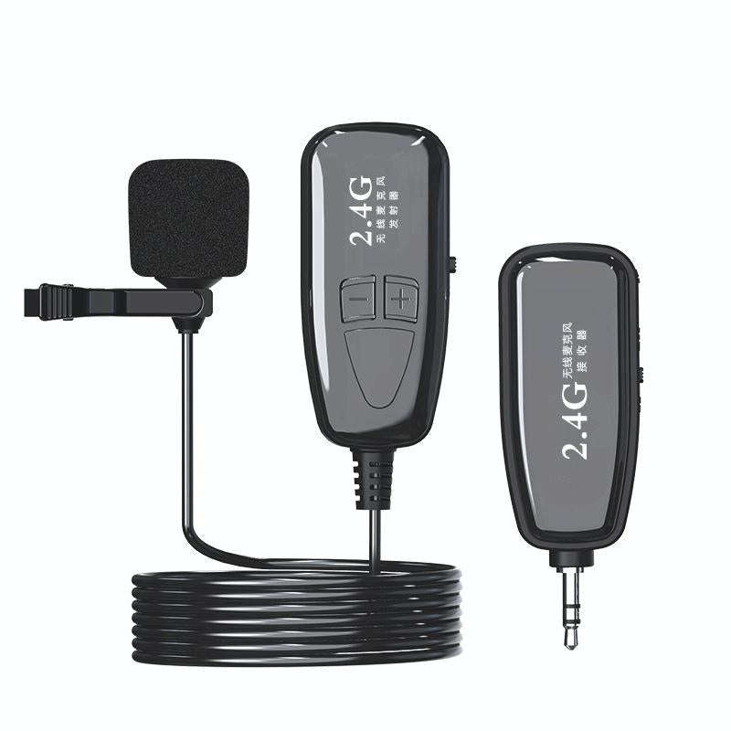 2.4G Bluetooth Wireless Lavalier Noise Canceling Live Microphone(Black)