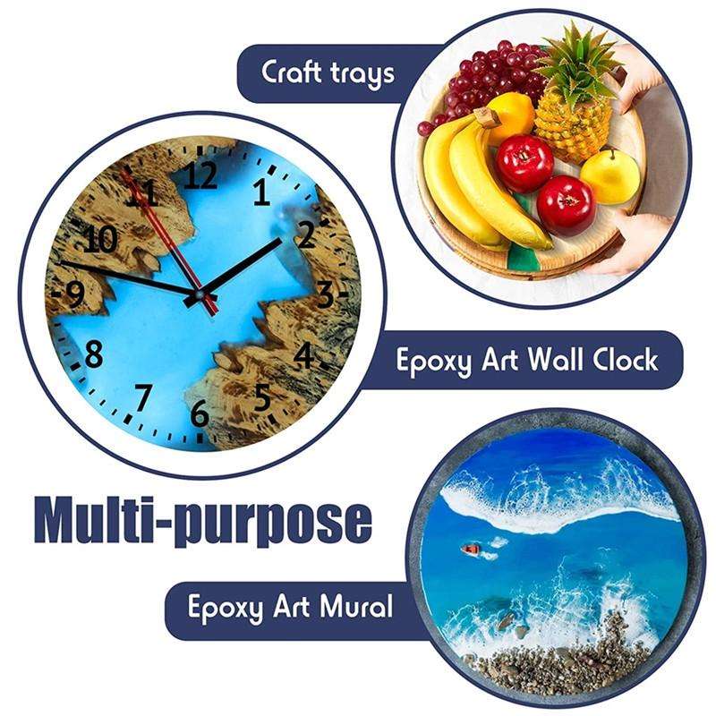 DIY Crystal Drip Rubber Round Table Mold Quicksand Table Silicone Mold 35cm Round Table Mold