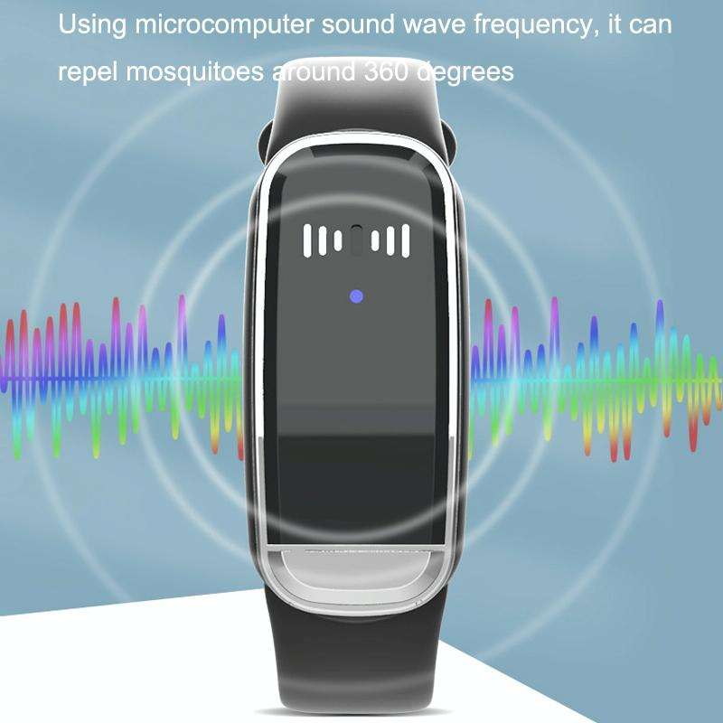 M70 Ultrasonic Mosquito Repellent Bracelet Outdoor Mosquito Repellent(Black)
